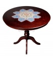 میز ناهارخوری چهار نفره چوب و کاشی 105K