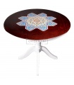 میز ناهارخوری چهار نفره چوب و کاشی 105K