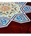 میز ناهارخوری چهار نفره چوب و کاشی 105K