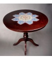 میز ناهارخوری چهار نفره چوب و کاشی 105K