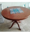 میز ناهارخوری پنج نفره چوب و کاشی 106K